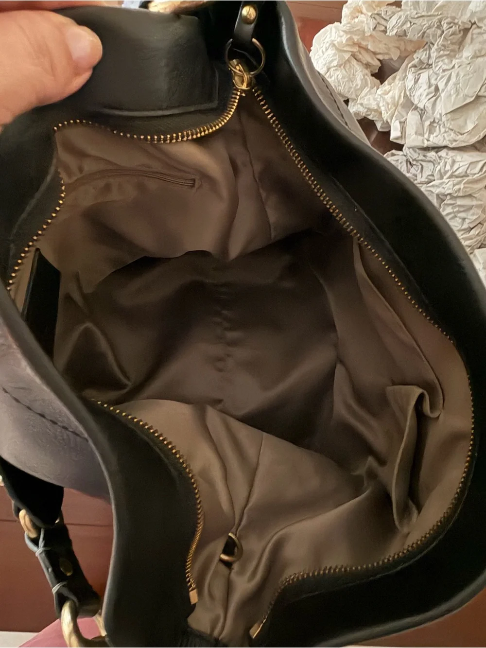 Coach sleek black